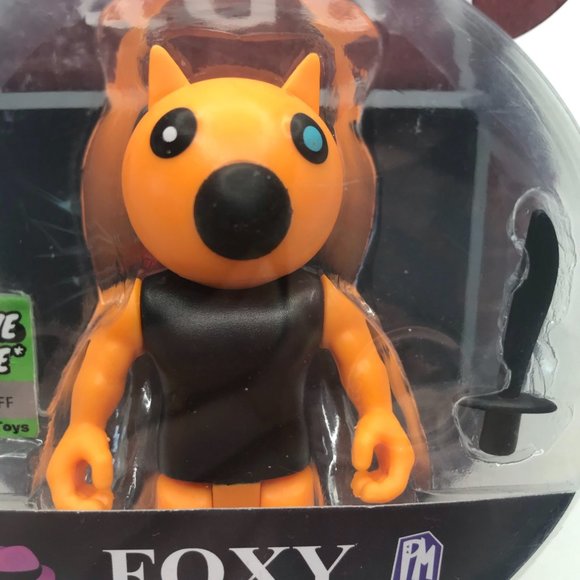 Phat MoJo Foxy Action Figure Piggy Series 1 New Bent Cardboard - Picture 4 of 7